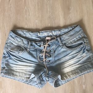 Denim shorts